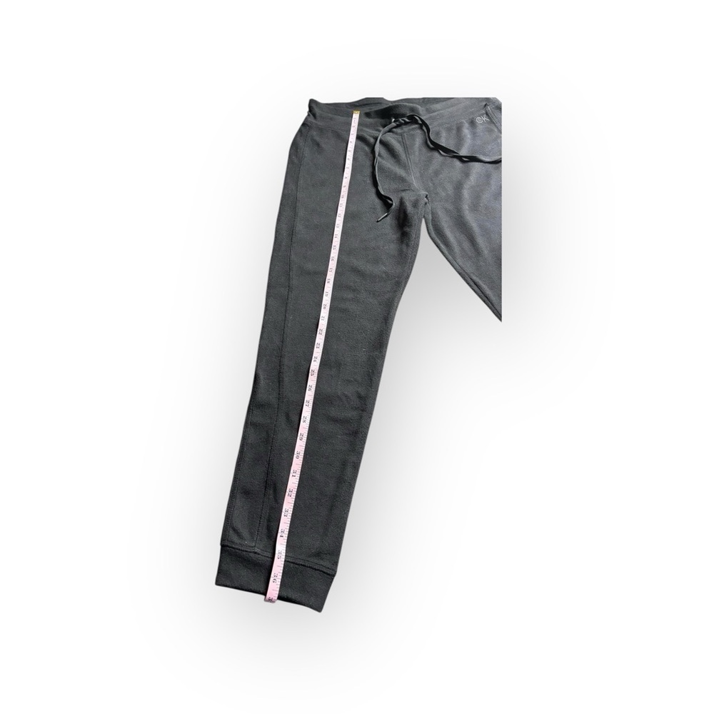 Calvin Klein Performance Fleece Joggers Black Women’s Size L CK Logo - Picture 2 of 7